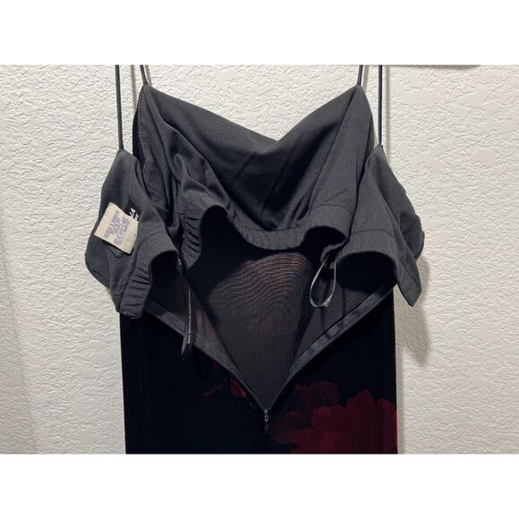 Vtg Arianna By Rachel Kaye Velvet Floral Fairy Whimsigoth Grunge Y2K Dress 6P - Picture 12 of 12